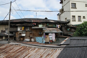 Hut in manila phillipines poor area