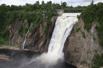 The beautiful falls of Montmorency, Quebec