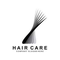 Hair Care Logo, Scalp Layer Design, Health Salon Brand Illustration