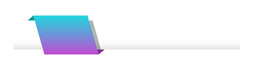 gradient infographic ribbon element
