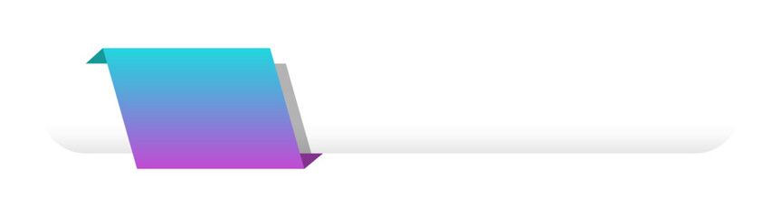 gradient infographic ribbon element
