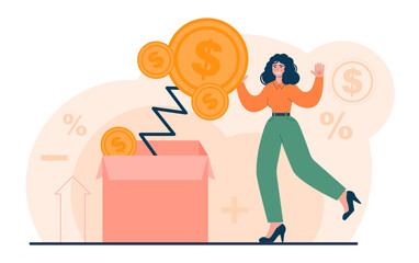Investment concept Investing strategy, idea of financial support