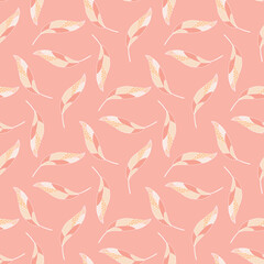 Fototapeta premium seamless pattern with feathers