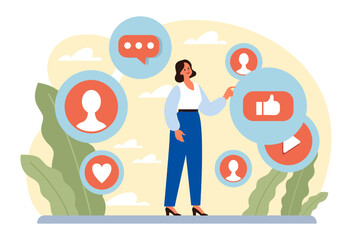 Networking concept. Employees collaboration, establishment of partnership