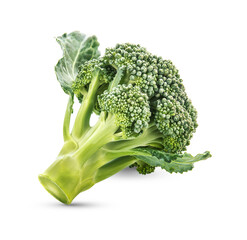 Fresh broccoli isolate on transparent background. (.PNG)