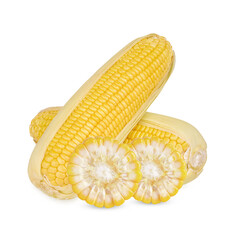 Corn isolated on transparent background. (.PNG)