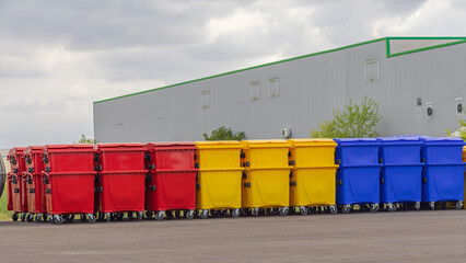 Colour Coded Sorting Bins