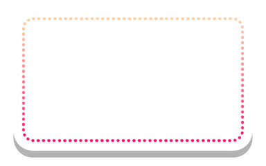 gradient round rectangle frame with white background
