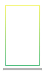 gradient rectangle frame with white background
