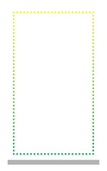 gradient rectangle frame with white background
