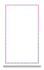 gradient rectangle frame with white background
