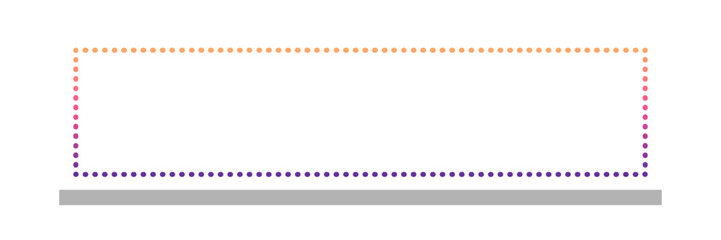 gradient rectangle frame with white background
