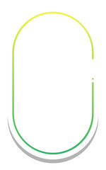 gradient round rectangle frame with white background
