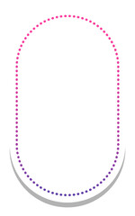 gradient round rectangle frame with white background
