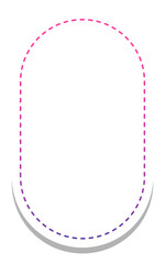 gradient round rectangle frame with white background
