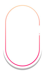 gradient round rectangle frame with white background
