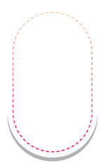 gradient round rectangle frame with white background
