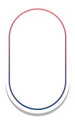 gradient round rectangle frame with white background
