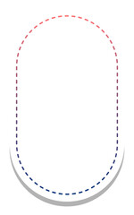 gradient round rectangle frame with white background
