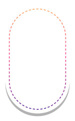 gradient round rectangle frame with white background
