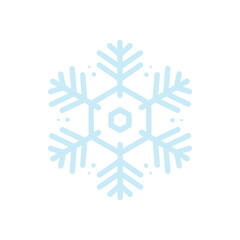 Vector beautiful snowflake design collection For the winter season that comes with Christmas in the New Year.