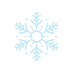 Vector beautiful snowflake design collection For the winter season that comes with Christmas in the New Year.