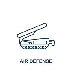 Air Defense icon. Line simple line Weapon icon for templates, web design and infographics
