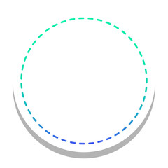 gradient round frame with round white background
