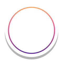 Naklejka premium gradient round frame with round white background 
