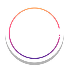 gradient round frame with round white background
