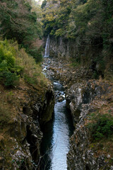 waterfall in the mountains