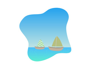 happy maritime day flat design