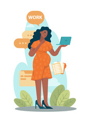 Outsourcing concept. Telework and project delegation, employee