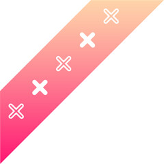 gradient corner ribbon tab
