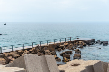 Bathing site in Jardim do Mar in the east of Madeira, Praia do Jardim do Mar. Portugal