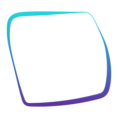 gradient hand drawn shape
