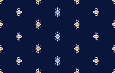 Ethnic pattern ikat seamless. Tribal African Indian traditional embroidery vector background. Aztec fabric carpet batik ornament chevron textile decoration wallpaper
