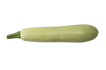 Fresh zucchini isolated on a white background.