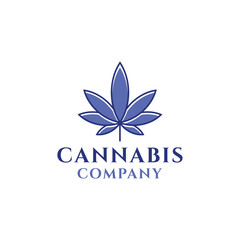 Cannabis Leaf logo Design vector symbol