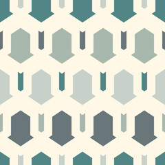 Seamless ethnic vector. Tribal wallpaper. Arrows ornament. Geometrical pattern. Geeometric backdrop. Mosaics motif. Grid background. Digital paper. Textile print. Ethnical design. Abstract image.
