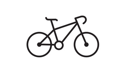 Obraz premium simple bike icon vector logo template on white background