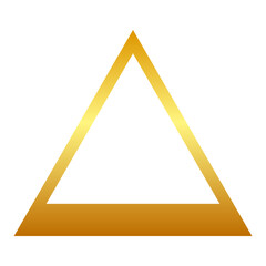 gold triangle frame
