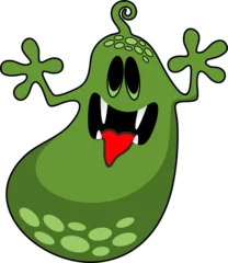 Photo sur Plexiglas Dessiner Monster Creepy Cute Doodle Funny Character - 26 - Collection de dessins animés de monstres d& 39 Halloween
