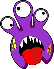 Monster Creepy Cute Doodle Funny Character - 22 - Collection de dessins animés de monstres d& 39 Halloween
