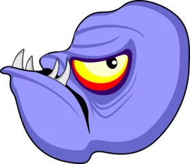 Photo sur Plexiglas Dessiner Monster Creepy Cute Doodle Funny Character - 21 - Collection de dessins animés de monstres d& 39 Halloween