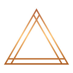 bronze triangle frame
