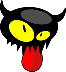 Photo sur Plexiglas Dessiner Monster Creepy Cute Doodle Funny Character - 1 - Collection de dessins animés de monstres d& 39 Halloween