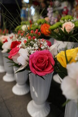 bouquet of roses in a vase