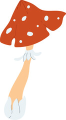 Magical Christmas forest with plants and trees