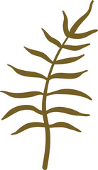 Magical Christmas forest with plants and trees